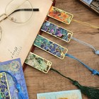 4 Pieces Metal Bookmarks With Tassel  Golden Hollow Bookmarks For Book Lovers   