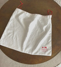 Large Coach Ny White Satin Red Drawstring Dust Bag Cover Storage 23 X 19