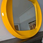 Mid Century 60 s Space Age Yellow Pop Art Wall Mirror - Habitat Italian Style