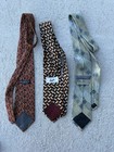 Mixed Brands Men s 3-piece Woven Silk Necktie Set  Classic Geometric  Multicolor