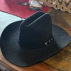 Rodeo King Black 7x Beaver Quality Western Cowboy Hat Size 7 1 8 Long Oval