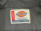 Dickies Mens Work Shirt Size Large Grey - Front Pockets Long Sleeve Heavy Duty