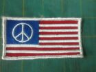 From 1970 s But New Cool Vintage Patch  flag With Peace Sign  4  X 2  