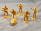 Lot 21 Vintage Plastic Figures Police Firefighters Construction Workers Toy Men