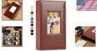 Personalized 4x6 Photo Album In Brown Faux Leather - Perfect For Every Occasion