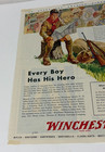 Vintage Original 1944 Winchester Rifle Model 75  Print Ad  Boy Scout