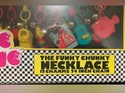 Vintage 1980s Boogie Oogie Plastic Bell Charm Necklace In Original Sealed Box