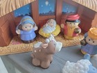 Fisher Price Little People Nativity 2001 Play Set With Stable And 10 Figures 
