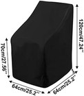 Stacking Outdoor Chair Cover Waterproof   Outdoor Patio Furniture Covers Stacked