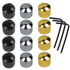 4pcs Dome Knob Volume Tone Control Knobs With Inner Hexagon Spanner Guitar Bass
