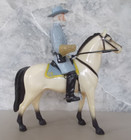 Vintage Hartland General Robert Lee With White Horse Traveller Saddle Hat Sword