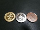 Rare Limited Commemorative Medal Twin Arch 138  Set Of 3 Gold  Silver And Bronze