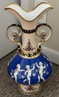 Antique 19thc French Rococo Porcelain Baluster Vase Hand Painted Putti 15 75 