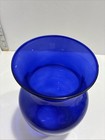 8 Inch Cobalt Blue Glass Vase