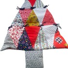 Quilted Wall Hanging Christmas Tree Wall Hanging Hand Made sewn Quilt