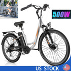 Electric Bike 500w Motor Commuting E-bike 26  Cruiser Bicycle W 48v Li-battery    