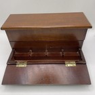 The Bombay Company Wood Desk Organizer Vintage Trinket Jewelry Letter Box