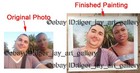 Custom Made Artwork Based On Your Photos Images Marriage Anniversary Customized
