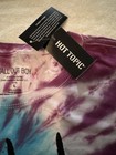 Fall Out Boy Tie-dye Graphic T-shirt Hot Topic Purple Blue Size L Youth