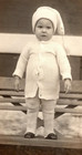 Vintage Picture Real Photo Postcard Antique Young Child Baby White Sweater Hat