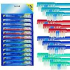 12 Oral B Toothbrushes Soft Indicator Bristles W  Covers Caps Wholesale Bulk Lot