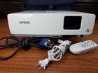 Epson Powerlite 83  3lcd Projector 2200 Lumens Hd 1080i Remote Vga Cord And Bag