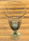 Green Glass Goblet W  Suspended Controlled Air Bubble 9 h Replacement Goblet