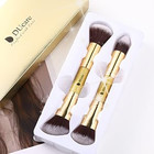 Ducare Makeup Brushes Duo End Foundation Powder Buffer And Contour Brush Synthet