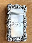 Antique Sterling Silver 34g Match Safe Vesta Case 1896