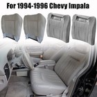 For 1994 95 1996 Chevy Impala Ss Driver   Passenger Leather Seat Cover Med Gray