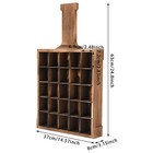 Pine Wood Wine Rack Wine Bottle Display Cabinet Wall Mounted Wine Glass Holder
