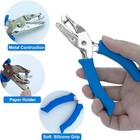 Paper Hole Puncher For Crafts  One Hole Punch With Blue Soft Grip Handle