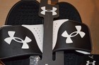 Under Armour Ignite Pro Slides Sandals White Black Mens Size 12