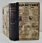 1863 Antique Boston Ma City Directory History Genealogy Ads Occupation 