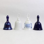 Lot Of 4 United States Travel Porcelain Souvenir Bells