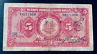 Rare China  1920 Ningpo Comm    Savings Bank 5 Yuan Circulated             