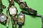 Ladies Gold Filled Wristwatches From 1950 Circa Lot Of 5    o
