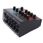 Modern 8-channel Mono Stereo Audio Mixer Home Karaoke Sound Mixing Amplifier