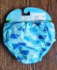 Baby Swim Diaper 6m   Reusable Waterproof Infant Swimsuit Bottom   Blue Whale 