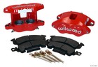 1965-68 Chevy Impala Bel Air Front Rear Red Disc Brake Kit Wilwood Front Caliper