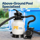 10  Sand Filter Pump 2087 Gph For Above Ground Pools Up To 4600 Gal  7-way Valve