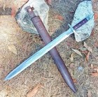 34  Long Medieval Viking Sword   Handmade Carbon Steel Blade   Hunting   Camping