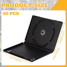 14mm Dvd Cases Bulk  Black Single Replacement Cases
