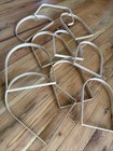Lot Of 10 Basket Weaving Hoops handles Variety Of Different Sizes    