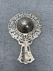 Antique 800 Silver Ornate Over Cup Tea Strainer   49 59 G
