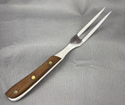 Vtg Northcraft Japan Ss Full Extended Tang 2 Prong Carving Fork Acier Inoxydable