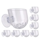 8 Pcs Hanging Wall Planter Aquarium Fish Food Feeder Acrylic Vase For Plants