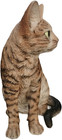 Little Bengal Majesty  Petite Brown Polyresin Sitting Cat Figurine