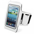 Armband Sports Gym Workout Cover Case Running Arm Strap White For Cell Phones