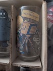 Vintage 1977 Mcdonald s Action Series Glasses  Set Of 6  Collectable Old Faded 